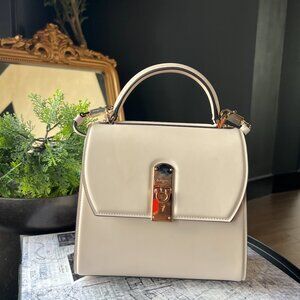 Salvatore Ferragamo BoXYZ Medium Leather Satchel
